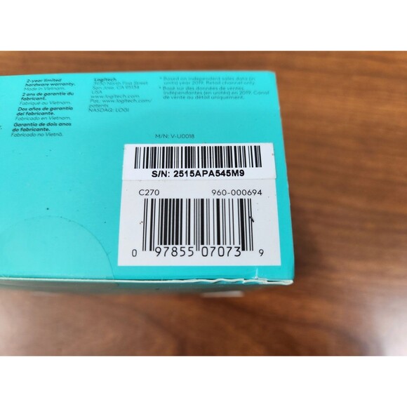 Logitech C270 Web Camera ~ Widescreen HD Video Calling ~ New In Sealed box - Picture 4 of 7